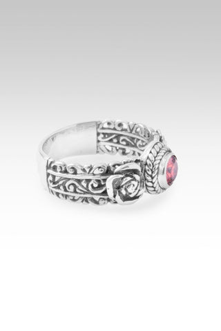 God Can Ring™ in Red Velvet Mystic Moissanite - Stackable - only found at SARDA™