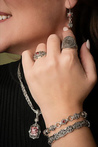 God Can & Will Bangle™ in Tree Of Life & Roses - Bangle - only found at SARDA™