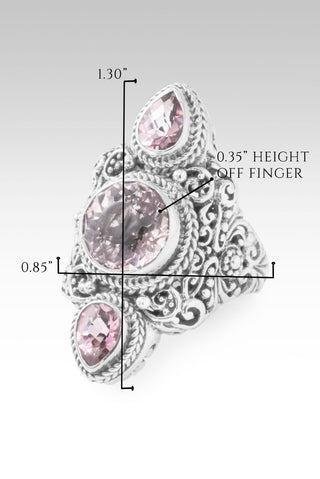 God Can & Will Ring™ in Pink Cashmere™ Mystic Quartz & Pale Plum™ Mystic Topaz - Dinner - only found at SARDA™