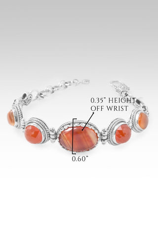God Is Able Bracelet™ in Banded Carnelian Agate & Carnelian - Multi Stone - only found at SARDA™