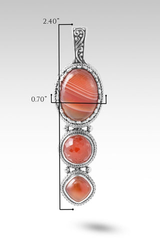 God Is Able Pendant™ in Carnelian Agate & Carnelian - Multi Stone - only found at SARDA™
