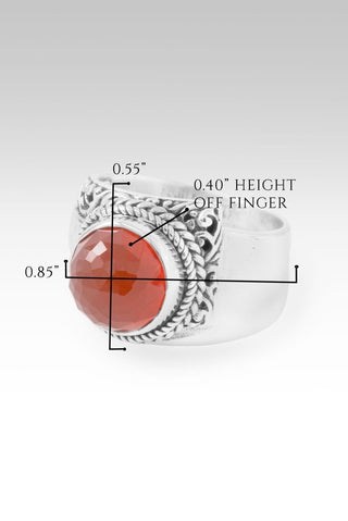 God Is Able Ring II™ in Carnelian - Dinner - only found at SARDA™