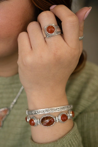 God Is Able Ring II™ in Carnelian - Dinner - only found at SARDA™