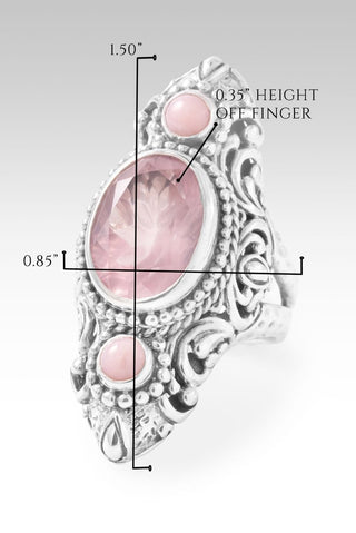 God is Faithful Ring™ in Rose Quartz & Pink Opal - Statement - only found at SARDA™