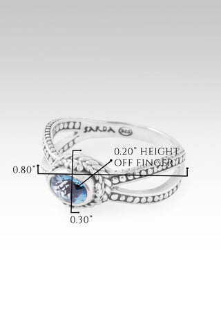 God is Good Ring™ in London Blue Topaz - Dinner - only found at SARDA™