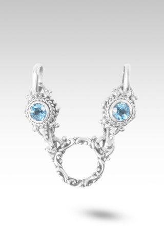 God is Love Necklace Component™ in Swiss Blue Topaz - Component - only found at SARDA™
