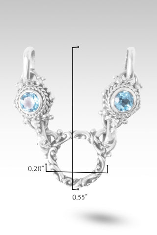 God is Love Necklace Component™ in Swiss Blue Topaz - Component - only found at SARDA™