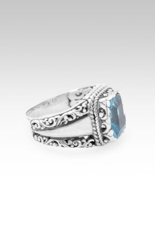 God is Love Ring II™ in Swiss Blue Topaz - Dinner - only found at SARDA™