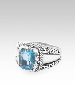 God is Love Ring II™ in Swiss Blue Topaz - Dinner - only found at SARDA™