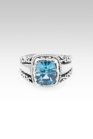 God is Love Ring II™ in Swiss Blue Topaz - Dinner - only found at SARDA™