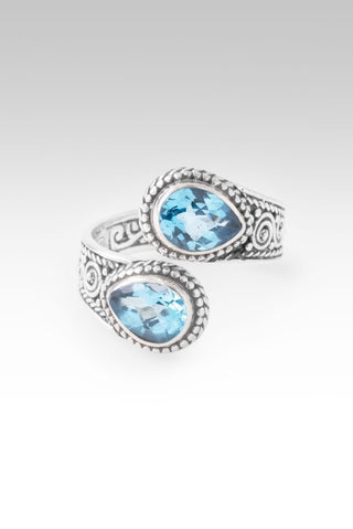 God is Love Ring III™ in Swiss Blue Topaz - Bypass - only found at SARDA™