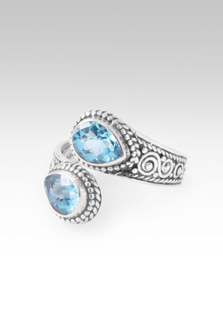 God is Love Ring III™ in Swiss Blue Topaz - Bypass - only found at SARDA™