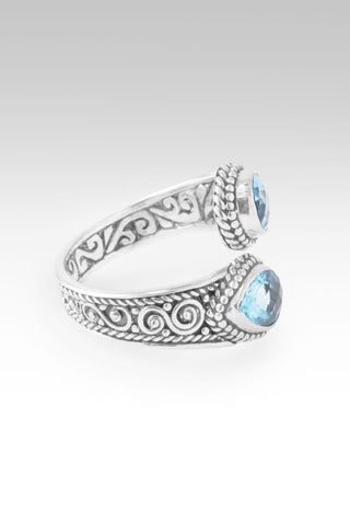 God is Love Ring III™ in Swiss Blue Topaz - Bypass - only found at SARDA™