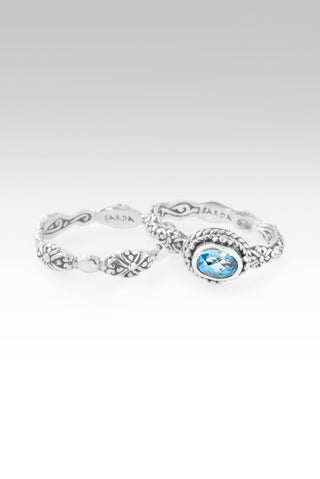 God Is Love Ring™ in Swiss Blue Topaz - Stackable - only found at SARDA™