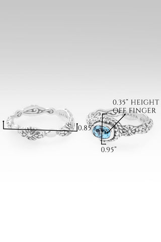 God Is Love Ring™ in Swiss Blue Topaz - Stackable - only found at SARDA™