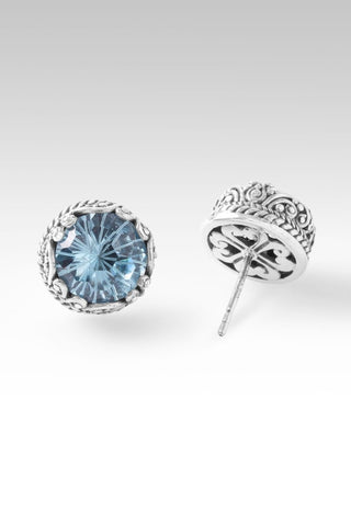 God Loves Earrings™ in Arctic Blue Topaz - Stud - only found at SARDA™