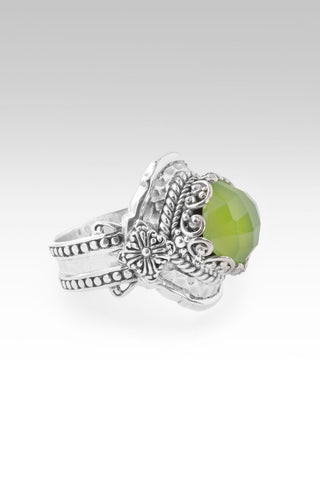 God of Miracles Ring™ in Key Lime Chalcedony - Dinner - only found at SARDA™