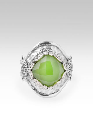 God of Miracles Ring™ in Key Lime Chalcedony - Dinner - only found at SARDA™