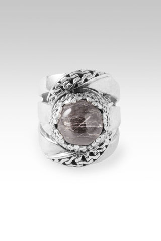 God of Possible Ring™ in Black Tourmalinated Quartz - Dinner - only found at SARDA™