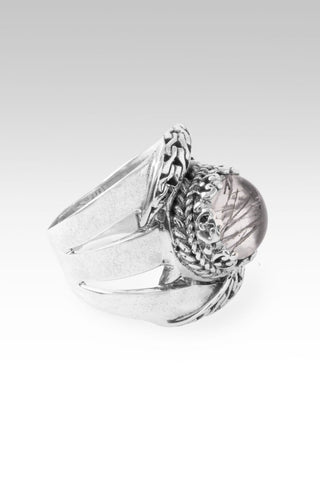 God of Possible Ring™ in Black Tourmalinated Quartz - Dinner - only found at SARDA™