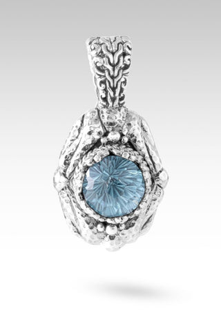 God Saves Pendant™ in Arctic Blue Topaz - Single Stone - only found at SARDA™