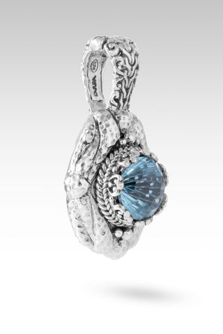 God Saves Pendant™ in Arctic Blue Topaz - Single Stone - only found at SARDA™