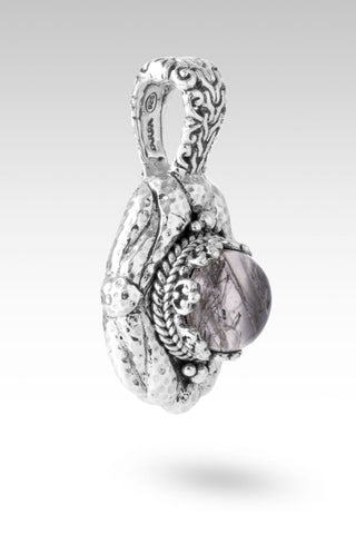 God Saves Pendant™ in Black Tourmalinated Quartz Doublet - Single Stone - only found at SARDA™