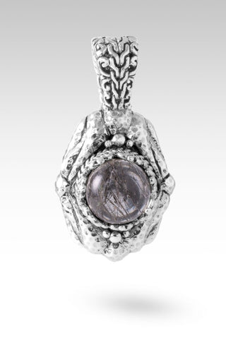 God Saves Pendant™ in Black Tourmalinated Quartz Doublet - Single Stone - only found at SARDA™