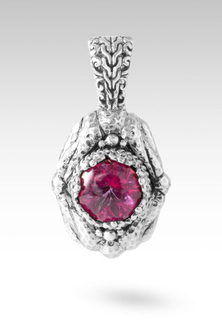 God Saves Pendant™ in Pure Pink™ Mystic Topaz - Single Stone - only found at SARDA™