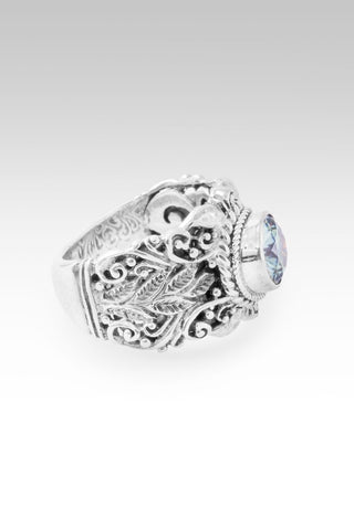 God Saves Ring II™ in Bali Hai™ Mystic Moissanite - Dinner - only found at SARDA™