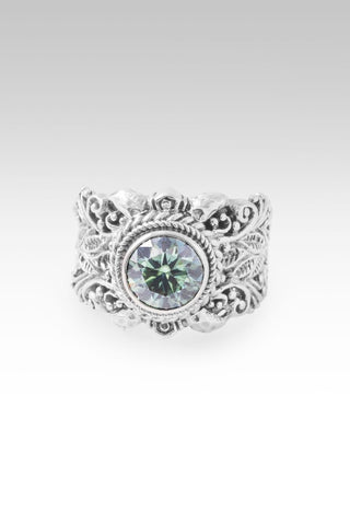 God Saves Ring II™ in Bali Hai™ Mystic Moissanite - Dinner - only found at SARDA™