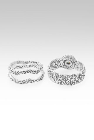 God Saves Ring™ in Bali Hai™ Mystic Moissanite - Stackable - only found at SARDA™