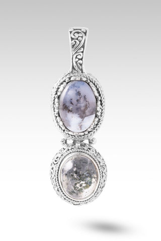God Will Fix It Pendant™ in Dendritic Opal & Sagenitic Quartz - Multi Stone - only found at SARDA™