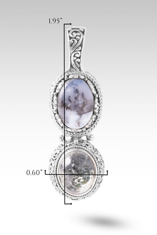 God Will Fix It Pendant™ in Dendritic Opal & Sagenitic Quartz - Multi Stone - only found at SARDA™