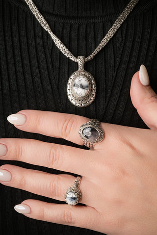 God Will Fix It Ring II™ in Dendritic Opal - Dinner - only found at SARDA™