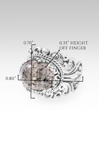 God Will Fix It Ring™ in Sagenitic Quartz - Dinner - only found at SARDA™