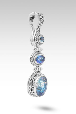 God's Blessings Pendant™ in Cockatoo Daze™ Mystic Quartz, Sheer Luck™ Mystic Topaz & Swiss Blue Topaz - Multi Stone - only found at SARDA™
