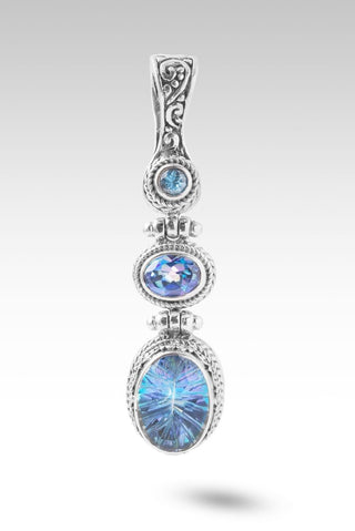 God's Blessings Pendant™ in Cockatoo Daze™ Mystic Quartz, Sheer Luck™ Mystic Topaz & Swiss Blue Topaz - Multi Stone - only found at SARDA™