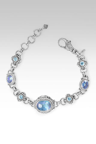 God's Faithfulness Bracelet™ in Cockatoo Daze™ Mystic Quartz, Sheer Luck™ Mystic Topaz & Swiss Blue Topaz - Multi Stone - only found at SARDA™