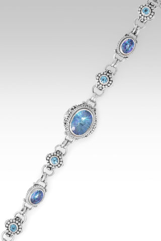 God's Faithfulness Bracelet™ in Cockatoo Daze™ Mystic Quartz, Sheer Luck™ Mystic Topaz & Swiss Blue Topaz - Multi Stone - only found at SARDA™