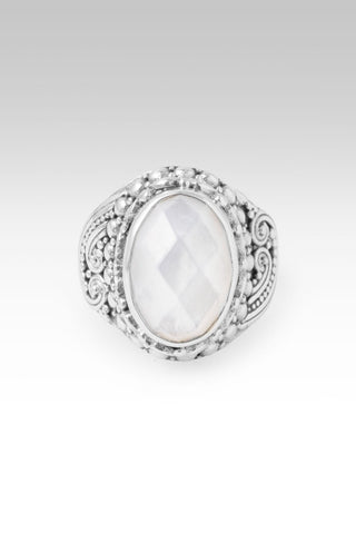 God's Grace Ring II™ in White Mother Of Pearl - Dinner - only found at SARDA™