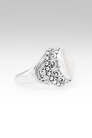 God's Grace Ring II™ in White Mother Of Pearl - Dinner - only found at SARDA™