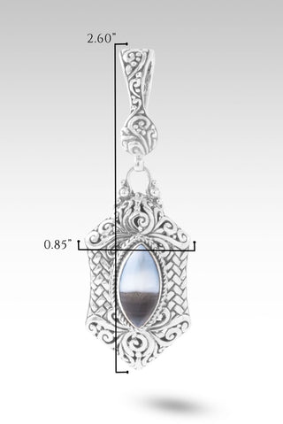 God's Lasting Promises Pendant™ in Blue Banded Opal - Single Stone - only found at SARDA™