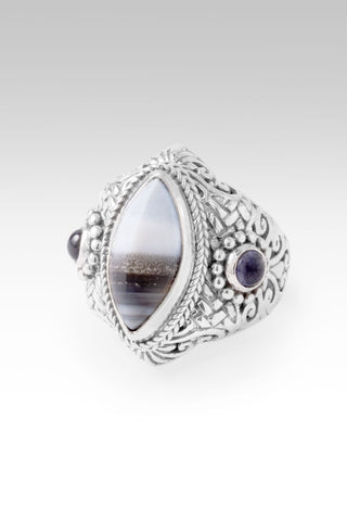 God's Lasting Promises Ring™ in Blue Banded Opal & Iolite - Dinner - only found at SARDA™