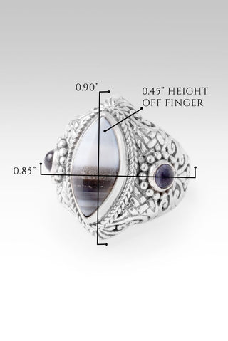 God's Lasting Promises Ring™ in Blue Banded Opal & Iolite - Dinner - only found at SARDA™