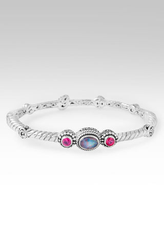 God's Mercy Bangle™ in Australian Opal & Red Ruby - Bangle - only found at SARDA™