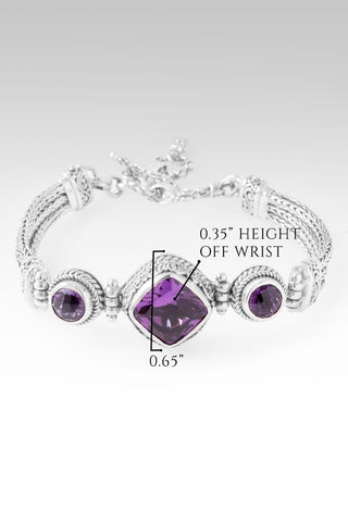 God's Peace Promise Bracelet™ in Plum Lab Created Sapphire & Amethyst - Multi Stone - only found at SARDA™