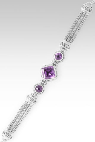 God's Peace Promise Bracelet™ in Plum Lab Created Sapphire & Amethyst - Multi Stone - only found at SARDA™