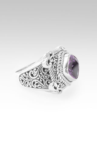 God's Peace Promise Ring II™ in Plum Lab Created Sapphire - Dinner - only found at SARDA™