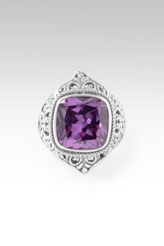 God's Peace Promise Ring™ in Plum Lab Cretaed Sapphire - Dinner - only found at SARDA™